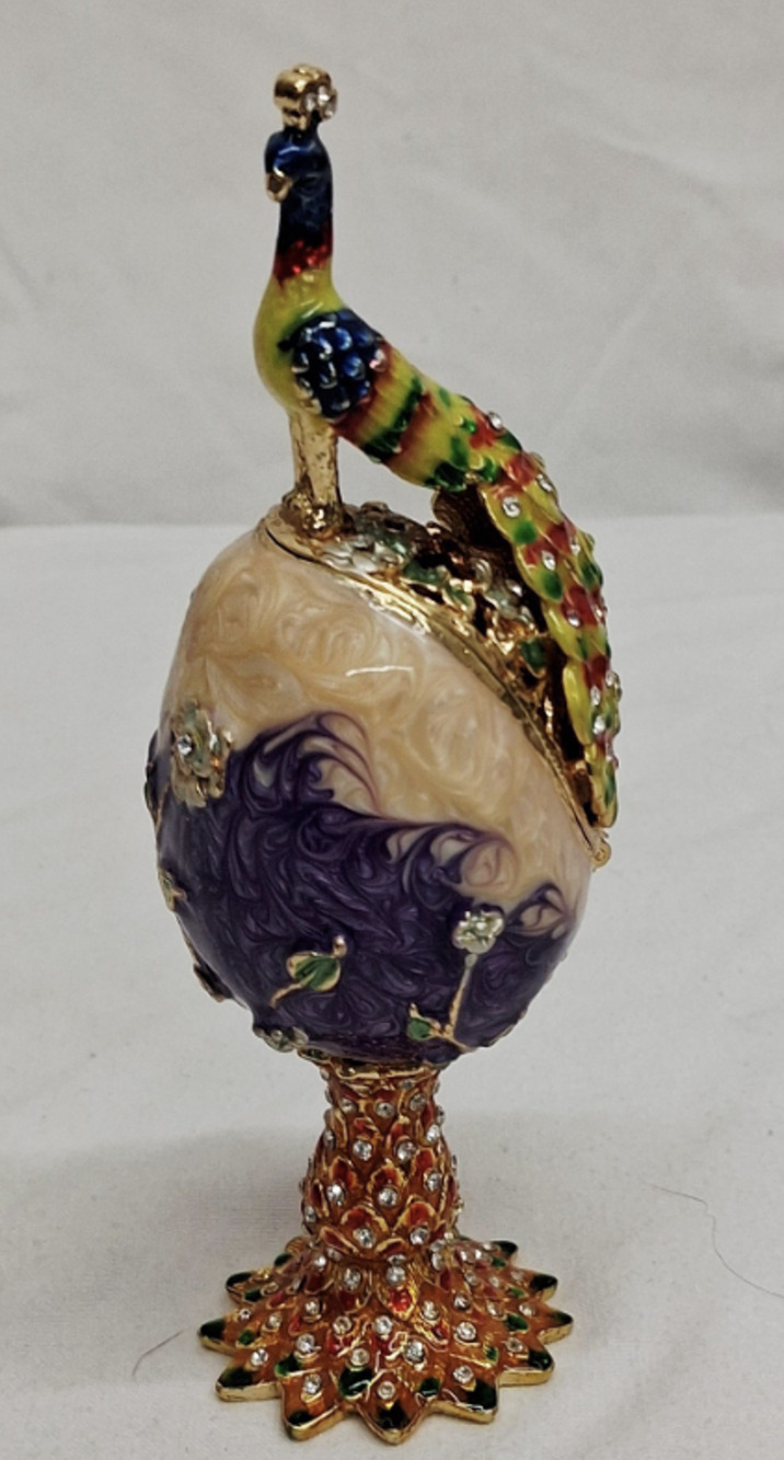Fabergé egg Gold Bachelor Birthday gift Faberge Egg Trinket box Royal Faberge